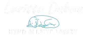 Hund alleine lassen Logo